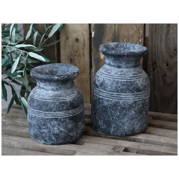 Chic Antique Metz vase/franske krukke, H16 cm